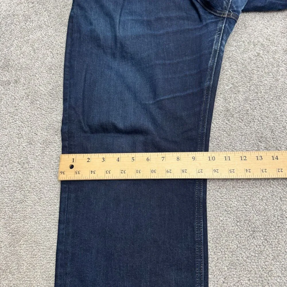 Banana Republic Traveler Straight Leg Denim Jeans Mens 34x30 Dark Wash Stretch